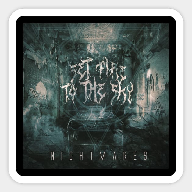 Nightmares EP Cover Sticker by SetFireToTheSky